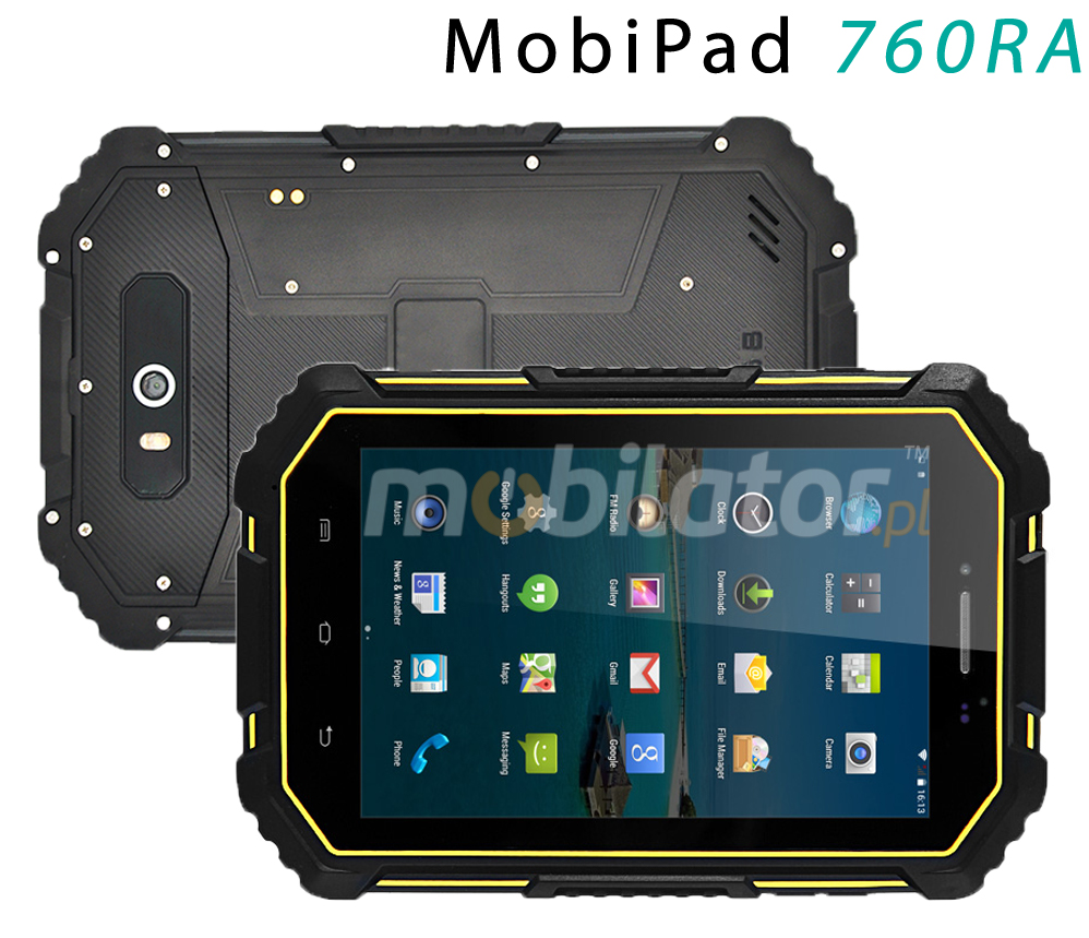 Proof rugged tablet for industry Android 6.0 MobiPad 760RA NFC 4G IP68 mobilator umpc intel atom